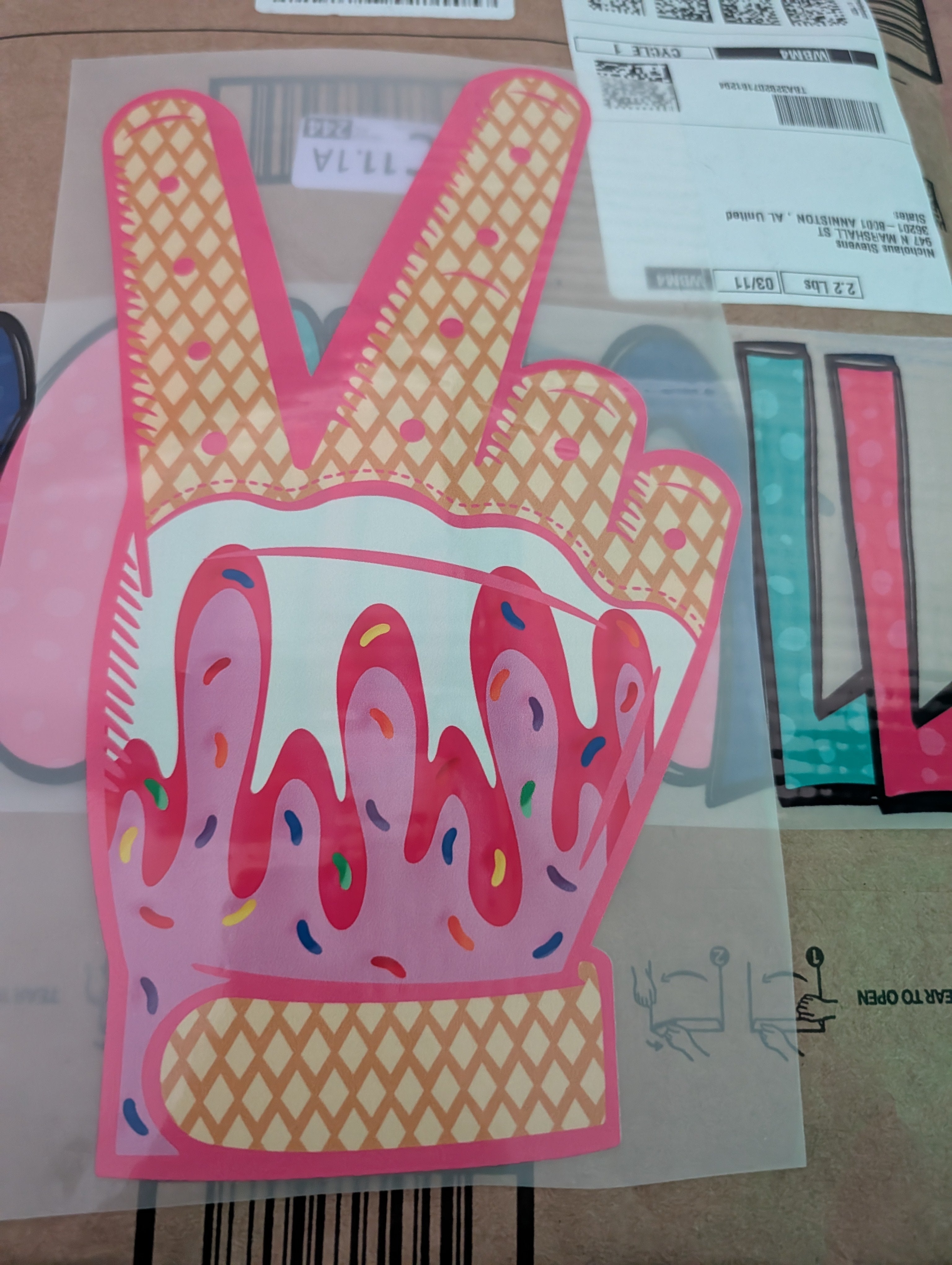 Peace ice cream cone