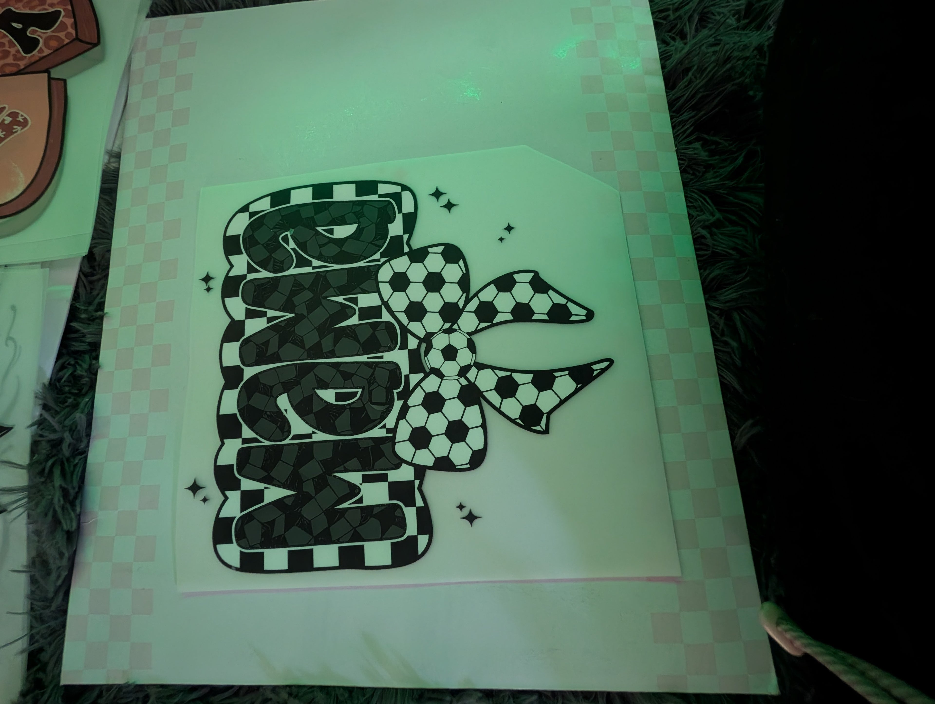 Mama soccer ball print